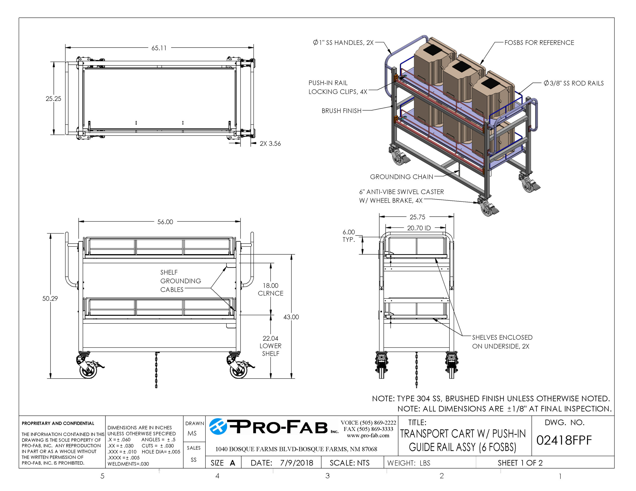 Custom ESD Wafer Cleanroom Transport | 300mm &150mm Carts | Pro Fab