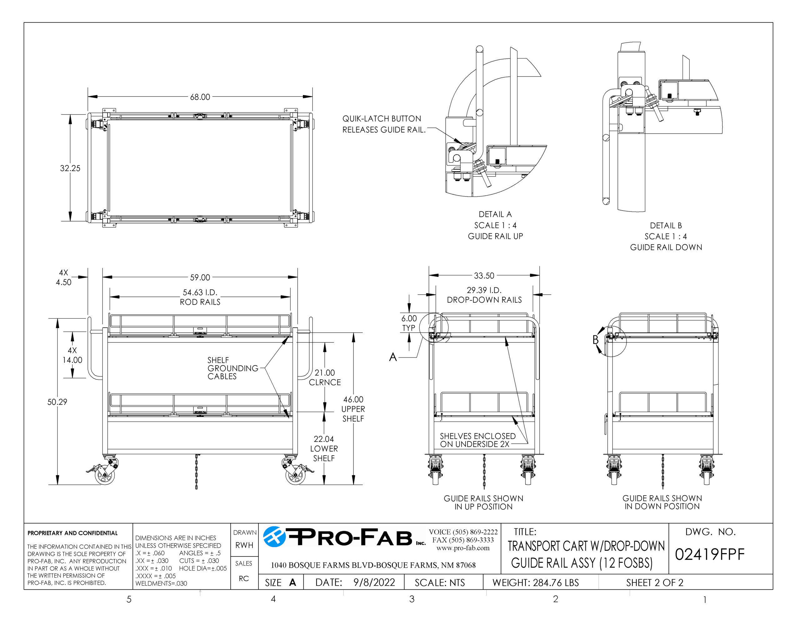 Custom ESD Wafer Cleanroom Transport | 300mm &150mm Carts | Pro Fab