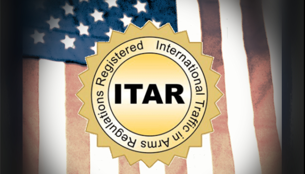 Image of ITAR registered stamp