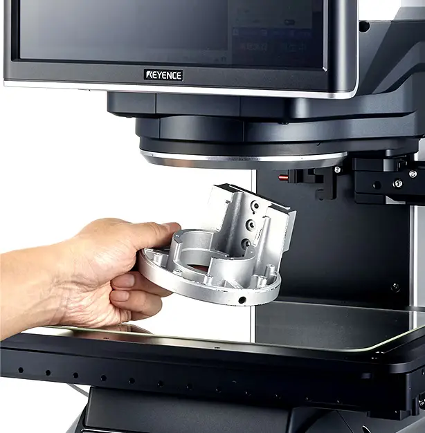 Image of optical comparator technology used for quality assurance